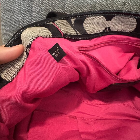 Coach Signature Jacquard Canvas Tote – Style F14878 - Picture 6 of 10